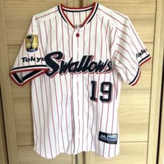ヤクルトスワローズ 19石川雅規選手 2022年優勝エンブレム付ユニフォーム ヤクルトスワローズ 19石川雅規選手 2022年優勝エンブレム付