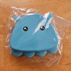 新品　メンダコ　きゃるるん シリコン小物入れ 青　ポーチ