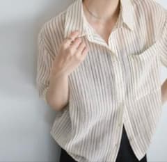 select MOCA シアーストライプショートシャツのサムネイル