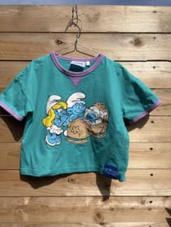 THE SMURFS キャラクターTシャツ 100cm チマジロデザインのサムネイル