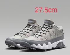 【新品・未使用】ナイキ　エアジョーダン9 ゴルフ　グレー　27.5cmのサムネイル