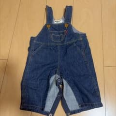 HOT BISCUITS ミキハウス デニムロンパース 70のサムネイル
