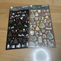 DAISO デザインシール クリスマス 2枚セットのサムネイル