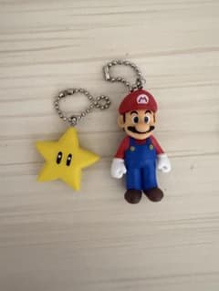 スーパーマリオ スター　マリオ　ストラップ　キーホルダーのサムネイル