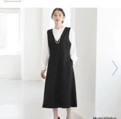 GU Vネックジャンパードレス XXL 黒のサムネイル