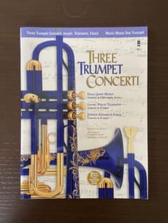 THREE TRUMPET CONCERTI 楽譜　CD付のサムネイル