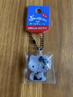 サンリオ ハローキティ ぷっくりったいプチボールチェーンモノクロのサムネイル