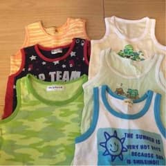 ９０cmノースリーブ肌着２枚&タンクトップ４枚のサムネイル