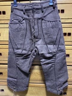 ナンバーナイン 09AW クロップドパンツ ウール - メルカリ