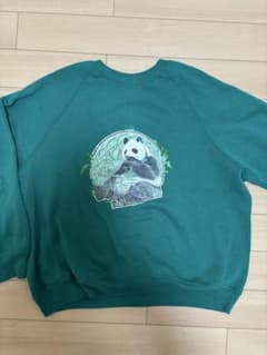 【希少】Lee スウェット パンダ ENDANGERED グリーンのサムネイル