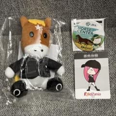 キッザニア　東京　初日オープン記念　馬 ぬいぐるみ セット キッザニア東京 ホースセンター JRA ぬいぐるみ お仕事カード 缶