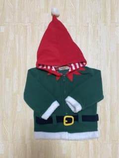 エルフ もこもこ パーカー 100cm クリスマス サンタのサムネイル