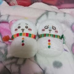 ちいかわ 雪だるま ぬいぐるみ マスコット 2種セットのサムネイル