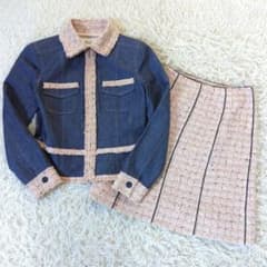 美品 Rene ルネ TISSUE製 ツイード デニム セットアップ 36 - メルカリ