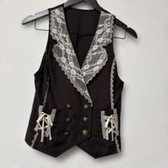 新品 axes femme アクシーズファム Wボタンベスト Mのサムネイル