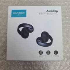 Soundcore AeroClip ワイヤレスイヤホン ブラック - メルカリ