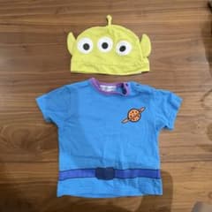 【正規品】ディズニー リトルグリーンメン ベビー Tシャツ 帽子のサムネイル
