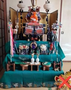 五月人形 鎧飾り 一式セット 金屏風 弓太刀 張子の虎付き 端午の節句