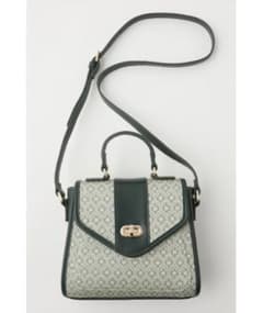 【MOUSSY】ショルダーバッグ グリーン モノグラム 2wayのサムネイル