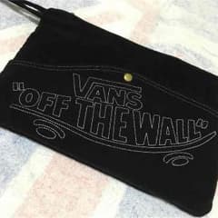 値下げ！！「送料込み」vans クラッチバック 黒 バンズ ロンハーマンのサムネイル