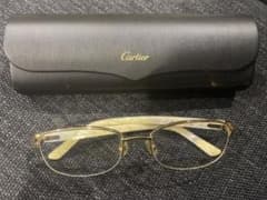 美品】Cartier/カルティエ メガネフレーム 135 ナイロール - メルカリ