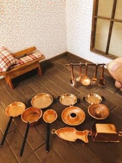 ドールハウス　キッチン調理器具セットのサムネイル