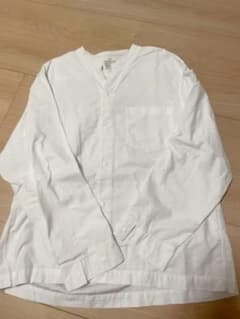 無印良品 MUJI スタンドカラーオープンシャツのサムネイル