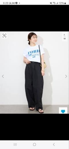 限定値下げスローブイエナボリュームギャザーイージーパンツ　36美品タグありのサムネイル