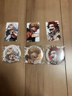 ヒロアカ　ジャンプGIGA 新十傑　缶バッジ　切島鋭児郎・ホークス・死柄木弔のサムネイル