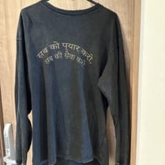 ブラックロングスリーブTシャツ 藤井風のサムネイル
