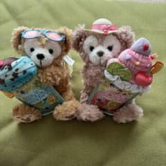 お顔厳選❤︎ダッフィー＆シェリーメイ サニーファン ペア ぬいぐるみパスケースのサムネイル