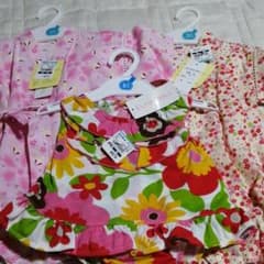 甚平 ロンパース 女の子　ベビー服　浴衣　花柄のサムネイル