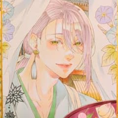 オリジナル手描きアナログイラスト原画色紙 「浪漫茶房」 - メルカリ