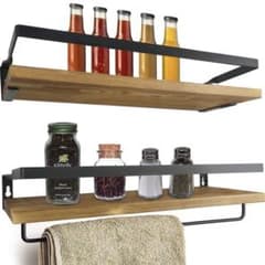 ウォールシェルフ　木製ラックのサムネイル
