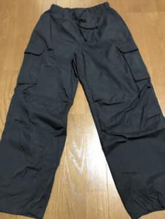ドローストリング カーゴパンツ ブラックのサムネイル