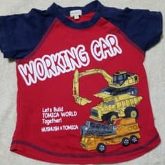 ハッシュアッシュ★90cm★働く車Tシャツのサムネイル