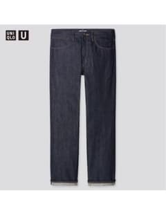 UNIQLOU セルビッジレギュラーフィットジーンズのサムネイル