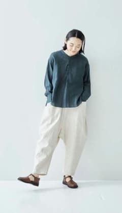 atelier naruse linen cotton sarouelpants - メルカリ