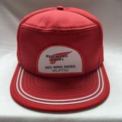 80s デッドストック RED WING キャップ USA製 レッドウィング 赤