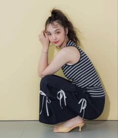 新品☆coca コカ☆クルーネックタンクトップ☆ボーダー☆ネイビー☆Mサイズのサムネイル