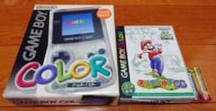 Nintendo ゲームボーイカラー クリア＆マリオゴルフ ソフト付きのサムネイル
