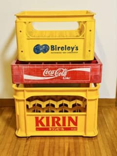 昭和レトロ ドリンクケース3個セット キリン コカコーラ バヤリース 