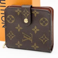 美品】ヴィトン モノグラム コンパクトジップ 二つ折り 財布 M61667