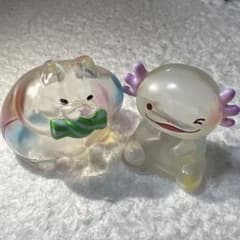 しゃぼん玉ハムスター(アメ)×からふるウーパーくりあーずソフビ(ウィンク)のサムネイル