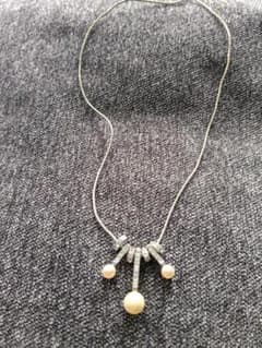 MONET Necklace, Pearl-like, Rhinestone