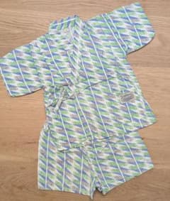 OCEAN & GROUND 甚平 ブルー系 Sサイズ　85〜95cmのサムネイル