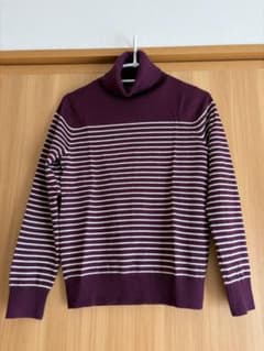any sisタートルネック ボーダーセーター　Mのサムネイル