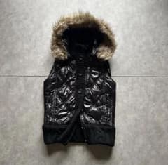 archive grunge hood fur down best blackのサムネイル
