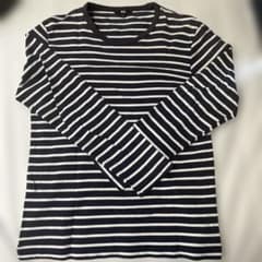 UNIQLO ボーダーロンT 長袖カットソー Lサイズ　レイヤードのサムネイル