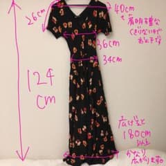 ZARA花柄ロングワンピースのサムネイル